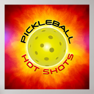 Pickleball Hett Shots 1 Print Poster
