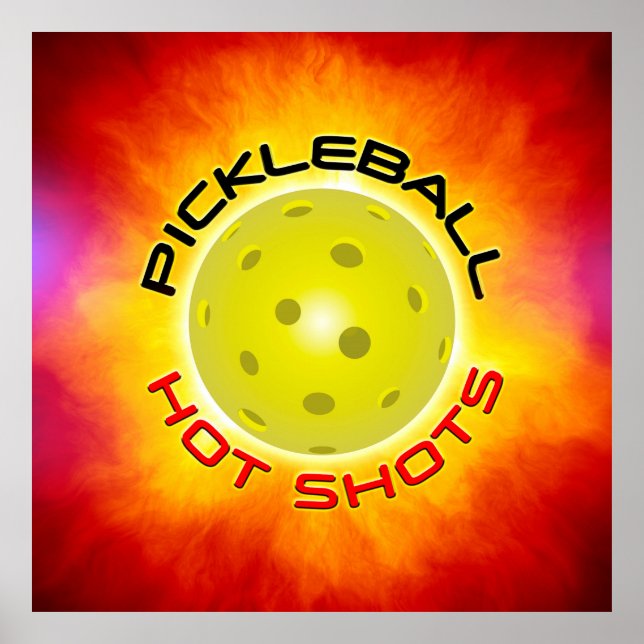 Pickleball Hett Shots 1 Print Poster (Framsidan)