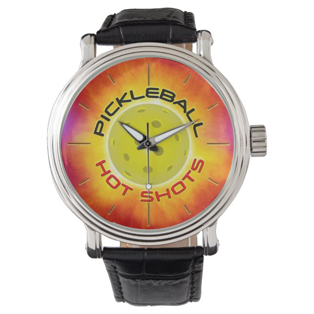 Pickleball Hett ShoTS 1 Watch & Numeral Options Armbandsur (Framsida)