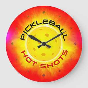 Pickleball-Hett Stöter 1 väggskåp Stor Klocka