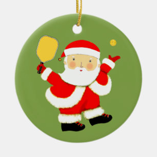 Pickleball Holiday Present Julgransprydnad Keramik