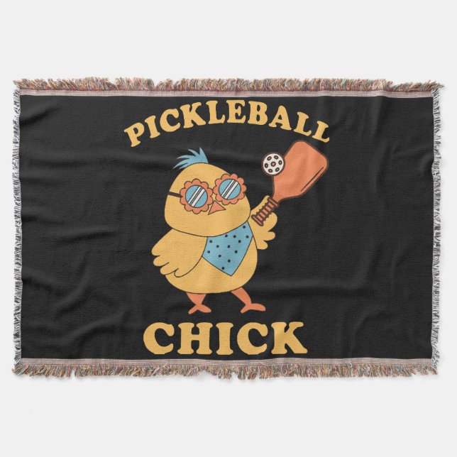 Pickleball-höna - retro filt (Framsidan)