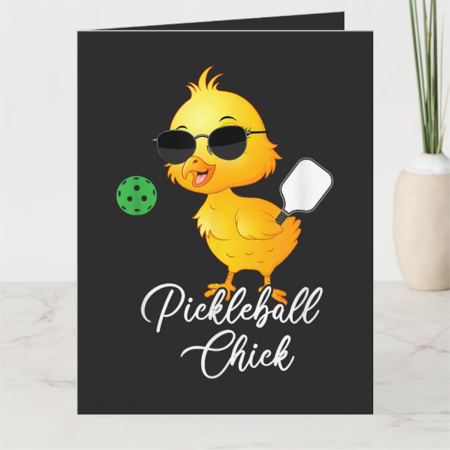 Pickleball-hona Rolig Pickleball Kort (Framsida)