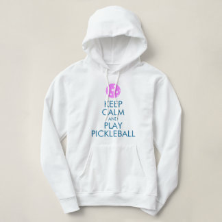 Pickleball Hoodie: Behålla Lugn och Spela upp Pick T Shirt