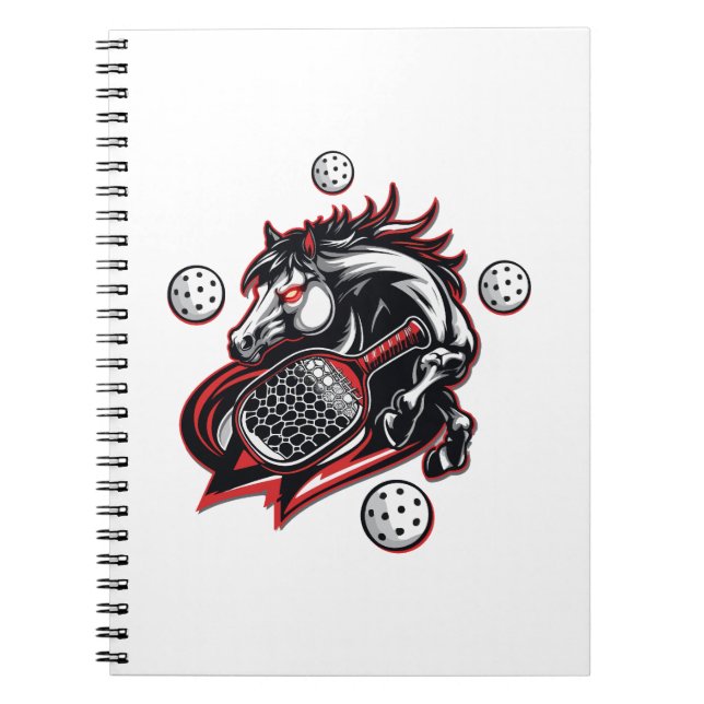 Pickleball Horse Lover Anteckningsbok (Framsidan)