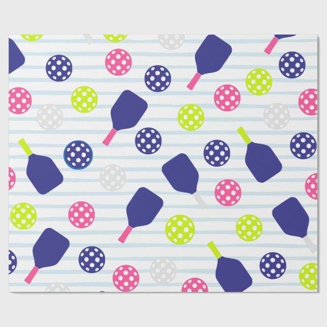 Pickleball-inslagspapper Presentpapper (Platt)