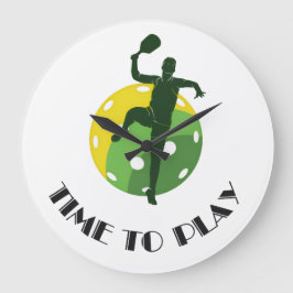 Pickleball-inspirerad sportinfusion stor klocka