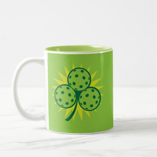 Pickleball is my lucky charm Två-Tonad mugg (Vänster)