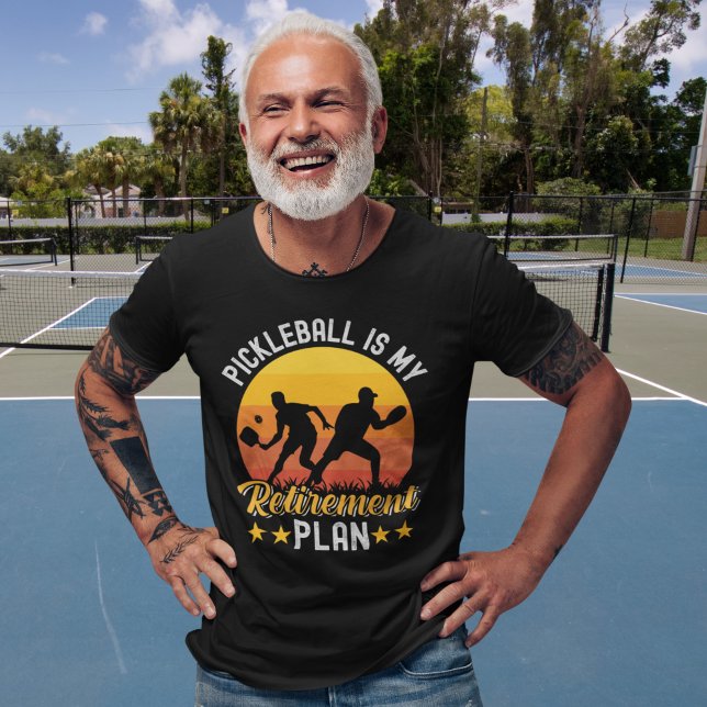 Pickleball Is my Retirement Plan Funny Pickleball  T Shirt (Skapare uppladdad)
