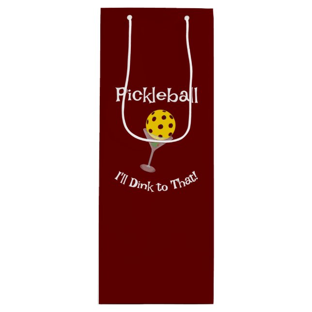 Pickleball, jag tänker på det! T-Shirt-glas (Framsidan)
