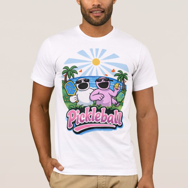 Pickleball Jersey Kortärmad T-Shirt (Framsida)