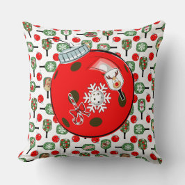 Pickleball Joy Christmas Home Decorations Kudde