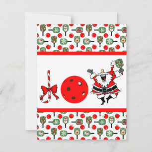 Pickleball Joy jul Party Santa Paddles Inbjudningar