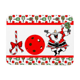 Pickleball Joy jul Party Santa Paddles Magnet