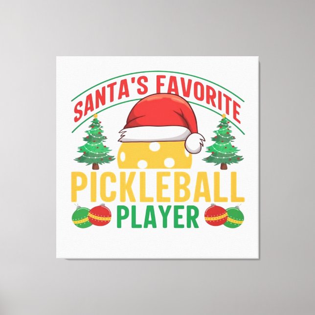 Pickleball-jul Canvastryck (Framsida)