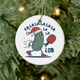 Pickleball jul Fa La La Lob Julgransprydnad Keramik