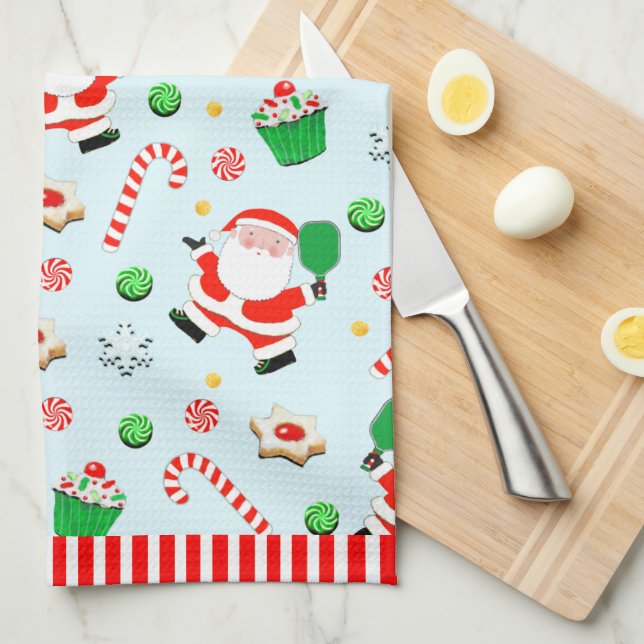 Pickleball Jul-Helgdag Kökshandduk (Vikt i Fjärdedel)