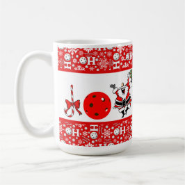 Pickleball jul Joy Santa Ho Ho Ho Snowbollar Kaffemugg