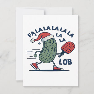 Pickleball jul julkort