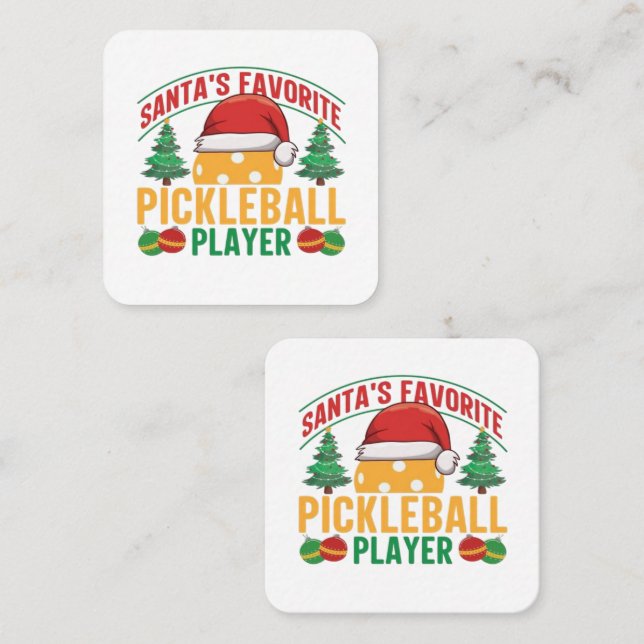 Pickleball-jul Lojalitetskort (Fram/baksida)