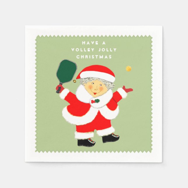 Pickleball jul Party Pappersservett (Framsidan)