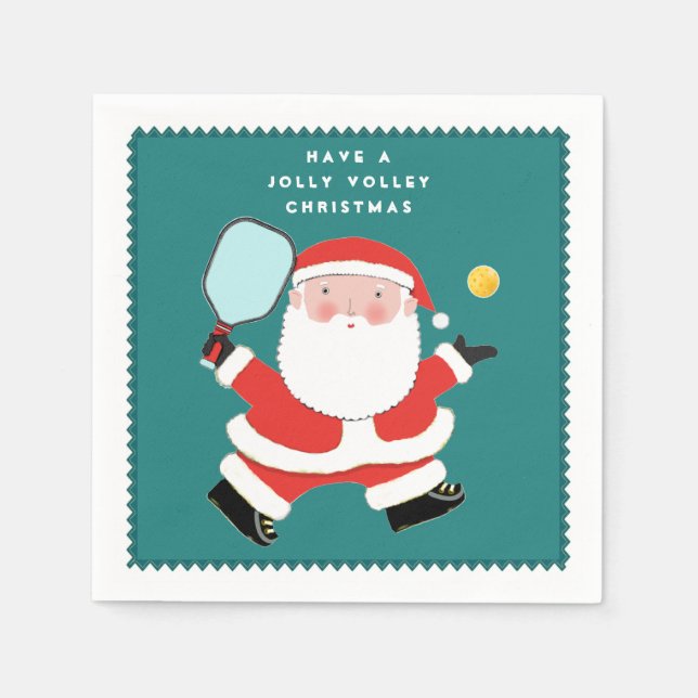Pickleball jul Party Pappersservett (Framsidan)