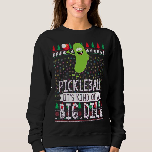 Pickleball jul Pickle Boll Ugly jul Sw T Shirt (Framsida)