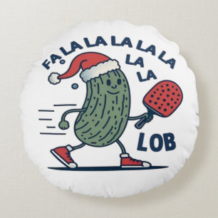 Pickleball jul rund kudde