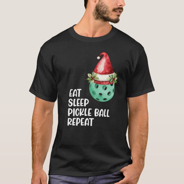 Pickleball jul tema t shirt (Framsida)