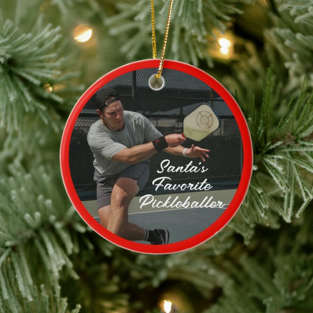 Pickleball-julets Personlig Ornament (Träd)