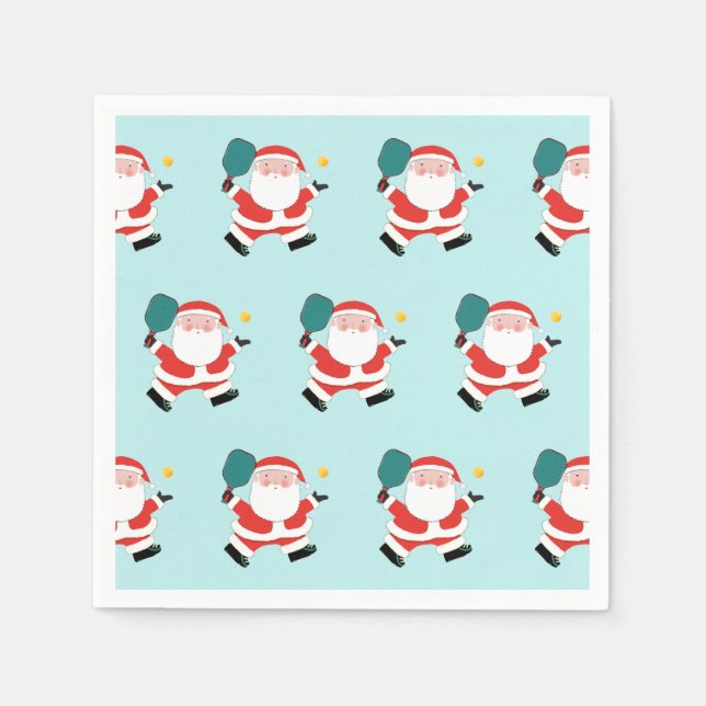 Pickleball-Julfest Pappersservett (Framsidan)