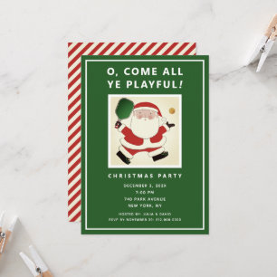 Pickleball Julfestinladningar Inbjudningar