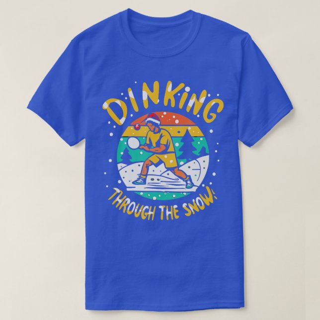 Pickleball Julfnyj Sports Dinking Festive T Shirt (Design framsida)