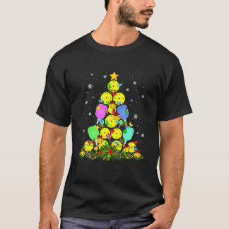 Pickleball Julgran Santa Pickleball X-Mas L T Shirt