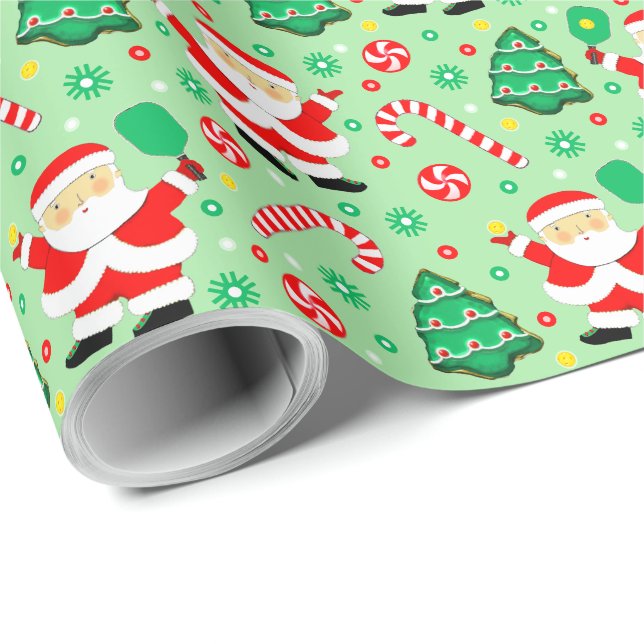 Pickleball julklappsinslagningspapper presentpapper (Rullad Hörn)