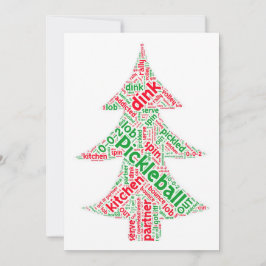 Pickleball-julkort Julkort