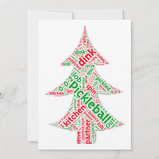 Pickleball-julkort Julkort