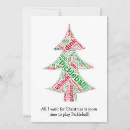 Pickleball-julkort Julkort