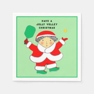 Pickleball-julparty Pappersservett