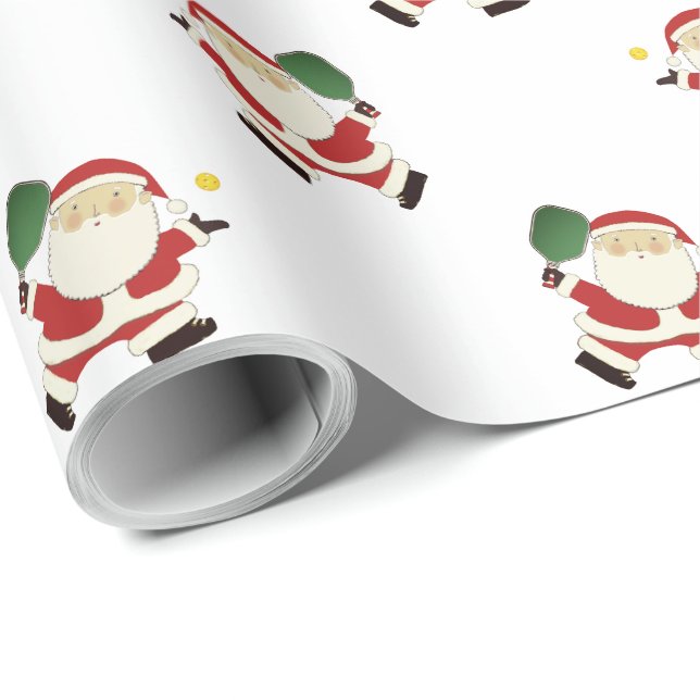 Pickleball julpresent presentpapper (Rullad Hörn)