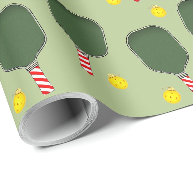 Pickleball julpresent presentpapper (Rullad Hörn)