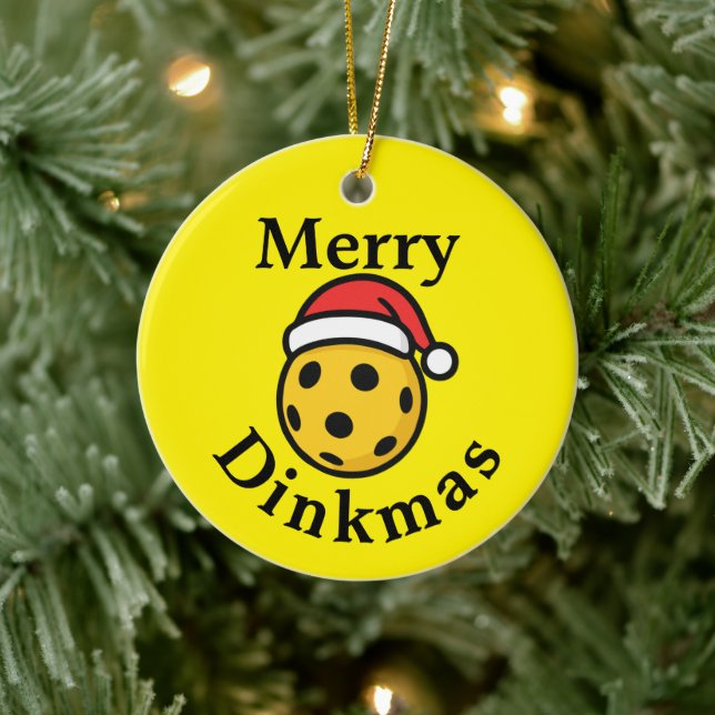 Pickleball-julprydnader Julgransprydnad Keramik (Träd)