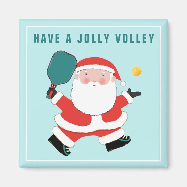 Pickleball julstrumpa fyllnad magnet (Framsidan)