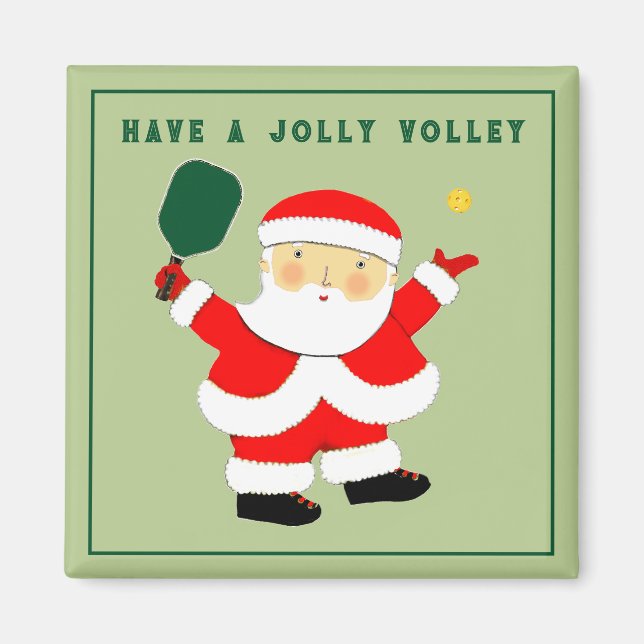 Pickleball julstrumpa fyllnad magnet (Framsidan)
