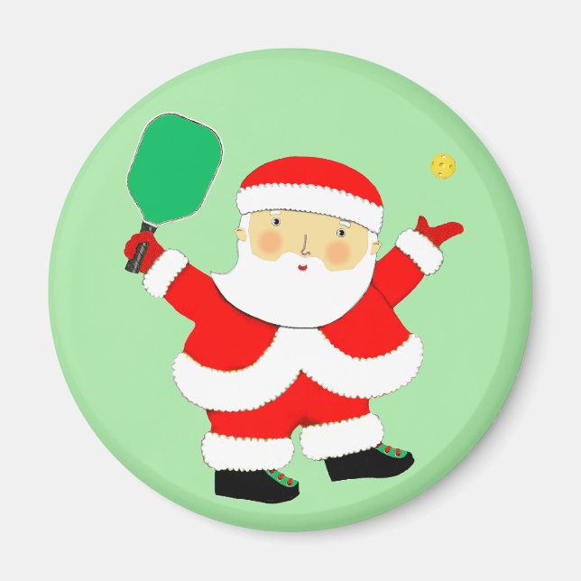 Pickleball julstrumpa fyllnad magnet (Framsidan)
