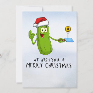 Pickleball-jultema Julkort