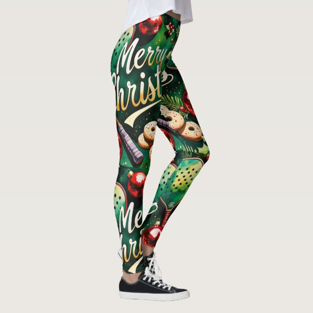 Pickleball-jultema Leggings (Höger)