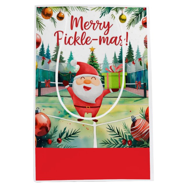 Pickleball-jultema med Jultomten (Framsidan)