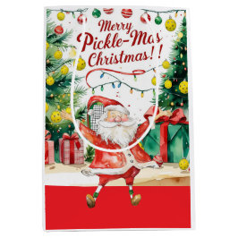 Pickleball-jultema med Jultomten