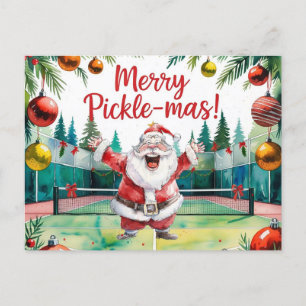 Pickleball-jultema med Jultomten Helg Vykort